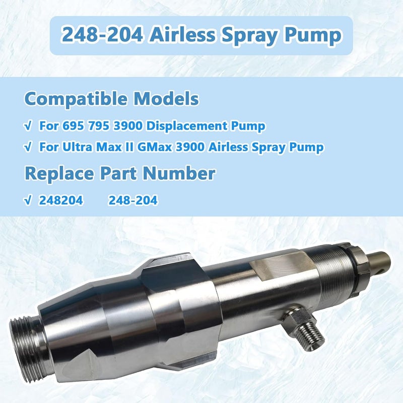 YonFamDall 248204 Airless Spray Pump Compatible with Graco Ultra Max II GMax 695 795 GMax 3900 Airless Paint Sprayer Replace 248-204 - Image 4